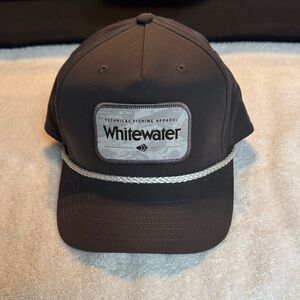 Whitewater Men's Gray Rope-Trim Fishing Cap
